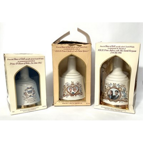 24 - Scotch whisky to include six Royal Commemorative ceramic decanters celebrating the royal weddings an... 