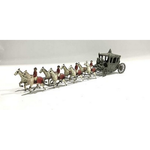 301 - A Lesney 1953 Coronation Coach and horses diecast toy