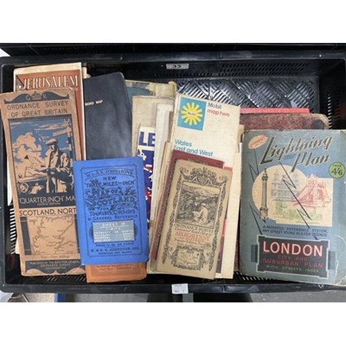 33 - An extensive collection of 19th and 20th century British and Global maps, from Ordnance Survey, Bart... 