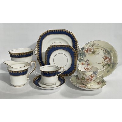 89 - An assortment of china tea sets, to include Royal Imperial, Alfred Meakin, Chelson china, Thcote chi... 