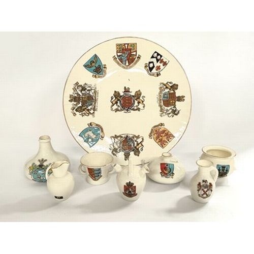 99 - W.H. Goss, assorted crested china, various towns, shapes including five Goss Collectors Annual Plate... 