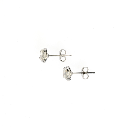 157 - A pair of 9ct gold diamond single-stone stud earrings, estimated total diamond weight 0.90ct, H-I co... 