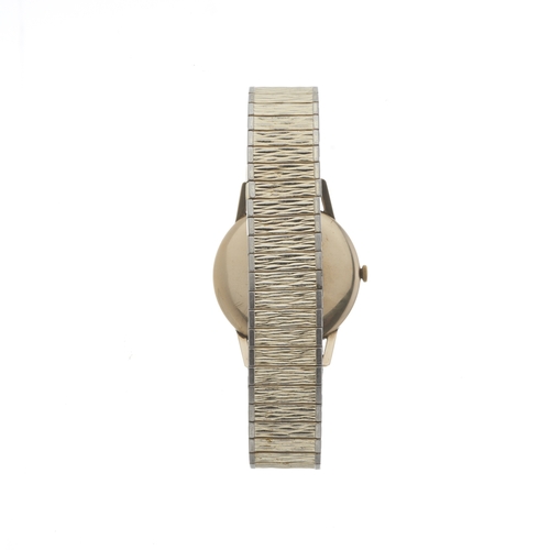 193 - Roamer, a 9ct gold Premier wrist watch, manual wind movement, fitted to an unsigned gold plated and ... 