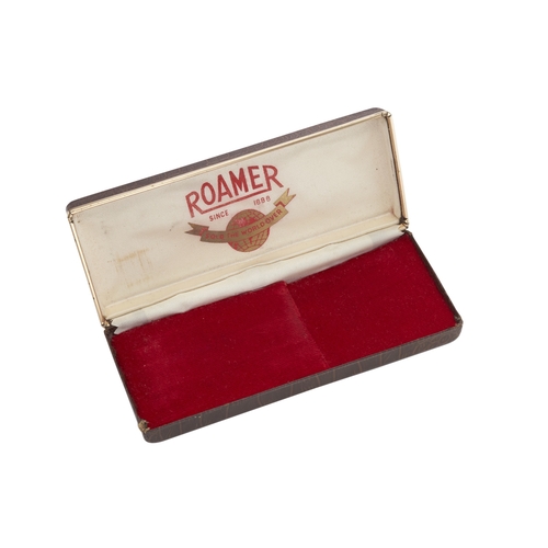 193 - Roamer, a 9ct gold Premier wrist watch, manual wind movement, fitted to an unsigned gold plated and ... 