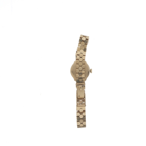 194 - Rolex, an early 9ct gold Precision bracelet watch, circa 1957, signed manual wind movement calibre 1... 