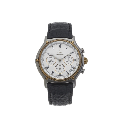 198 - Ebel, a stainless steel and 18ct gold 1911 El Primero chronograph wrist watch, reference 1134901, au... 