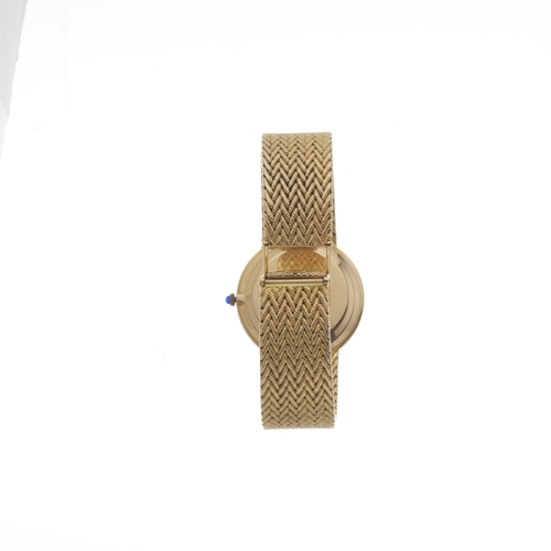 210 - Baume & Mercier, an 18ct gold bracelet watch, reference 35130, manual wind movement, serial 987282, ... 