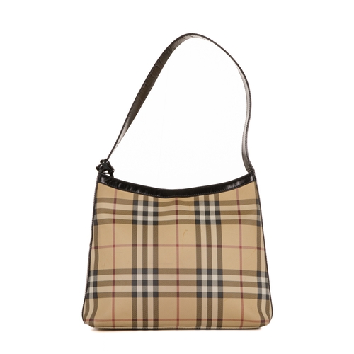 226 - Burberry, a vintage Nova Check handbag, designed with the maker's classic Nova check PVC exterior, w... 