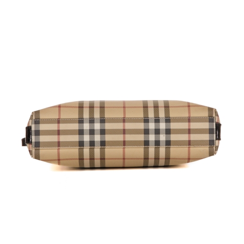 226 - Burberry, a vintage Nova Check handbag, designed with the maker's classic Nova check PVC exterior, w... 