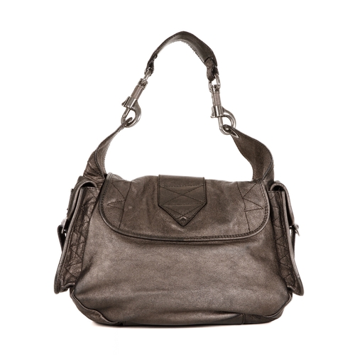 271 - Christian Dior, a Rebelle handbag, crafted from bronze metallic leather, with antiqued silver-tone h... 