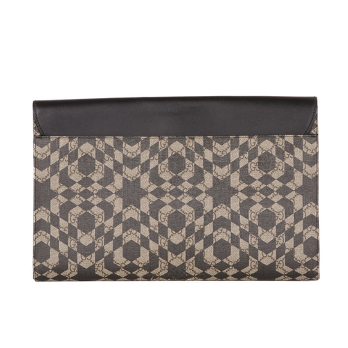 308 - Gucci, a large Supreme Caleido clutch, designed with a GG monogram coated canvas exterior overlayed ... 