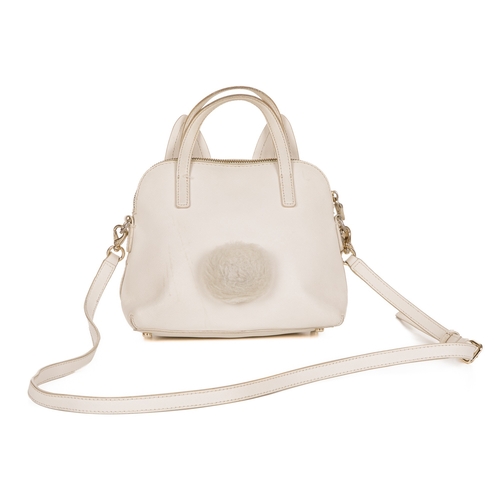 332 - Kate Spade, a Desert Muse Rabbit Hilli handbag, designed with a white saffiano leather exterior, wit... 