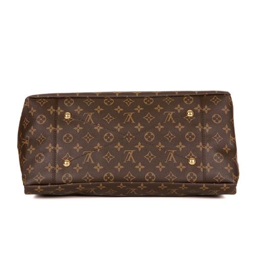 337 - Louis Vuitton, a monogram Artsy MM handbag, featuring the maker's monogram coated canvas exterior, w... 