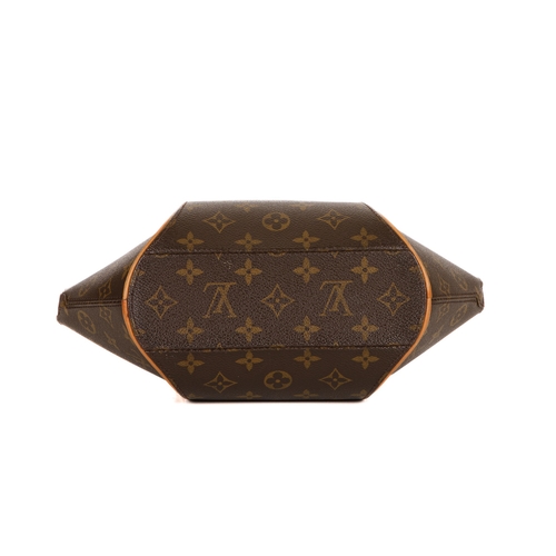 338 - Louis Vuitton, a monogram Ellipse PM handbag, designed with a curved structured shape, monogram coat... 