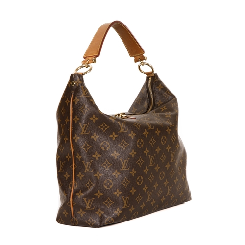 340 - Louis Vuitton, a monogram Sully MM handbag, crafted from the maker's classic monogram coated canvas,... 