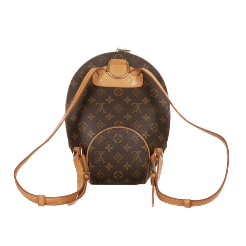 342 - Louis Vuitton, a monogram Ellipse backpack, featuring a structured curved shape, with monogram coate... 