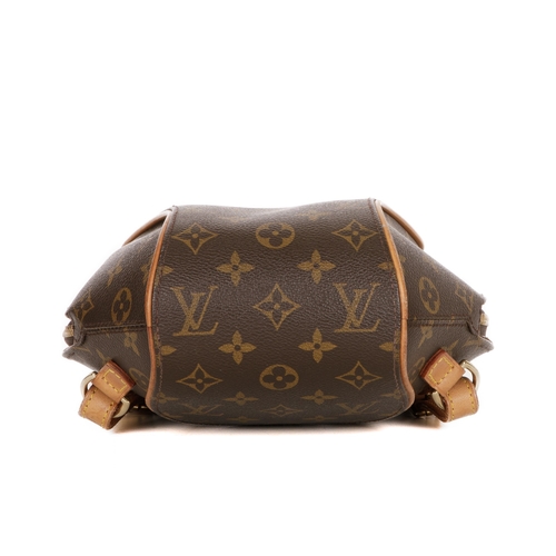 342 - Louis Vuitton, a monogram Ellipse backpack, featuring a structured curved shape, with monogram coate... 