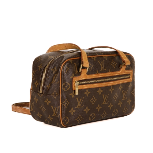 343 - Louis Vuitton, a monogram Cite MM handbag, featuring the maker's classic monogram coated canvas exte... 