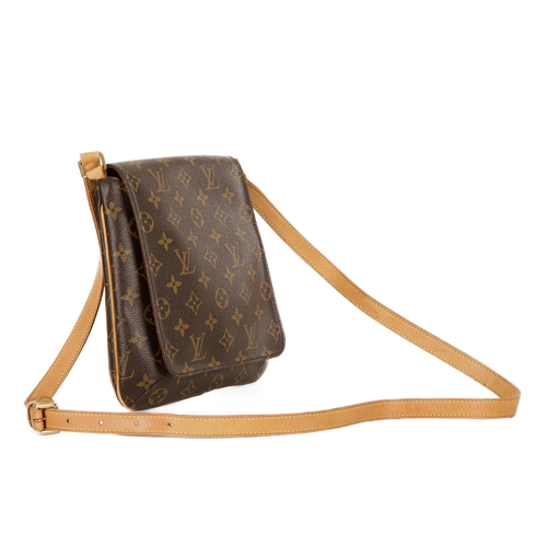 345 - Louis Vuitton, a monogram Musette Salsa handbag, designed with a monogram coated canvas exterior, na... 