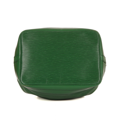 354 - Louis Vuitton, a green epi Noe GM handbag, crafted from textured green epi leather with smooth leath... 