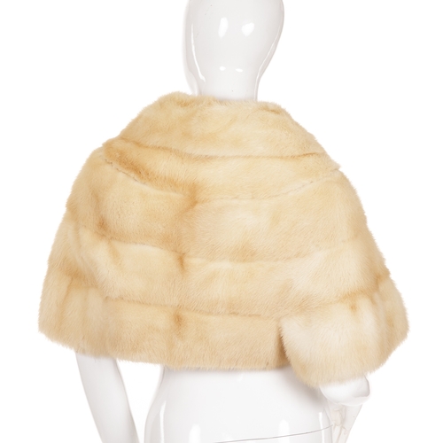 457 - A fur cape and bolero, to include a fox fur cape, with hook and eye clip fastenings, together with a... 