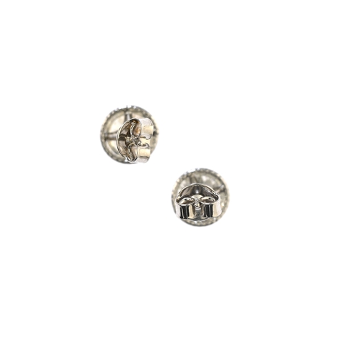 61 - A pair of 9ct gold diamond single-stone stud earrings, estimated total diamond weight 2ct, H-J colou... 