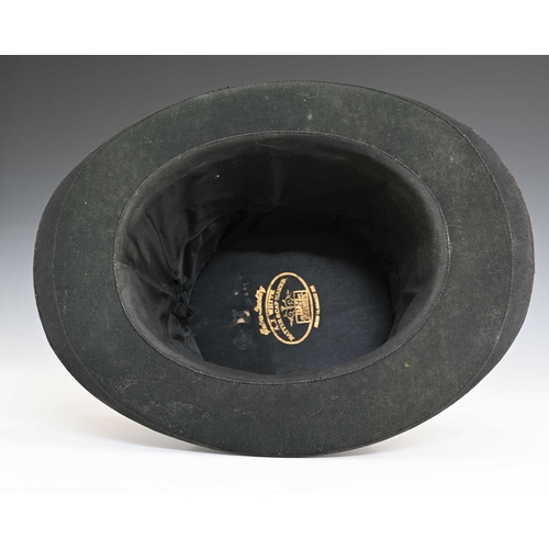 208 - A. J. White, Regent St. London, a black 19th century collapsible opera hat