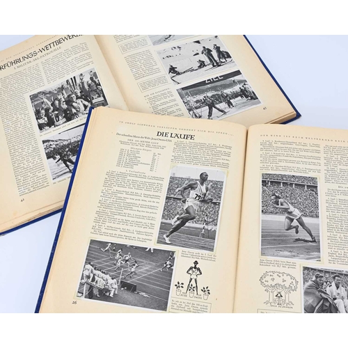 262 - Berlin Olympics, 1936, two Olympia 1936 souvenir volumes, containing laid-down cigarette cards, for ... 