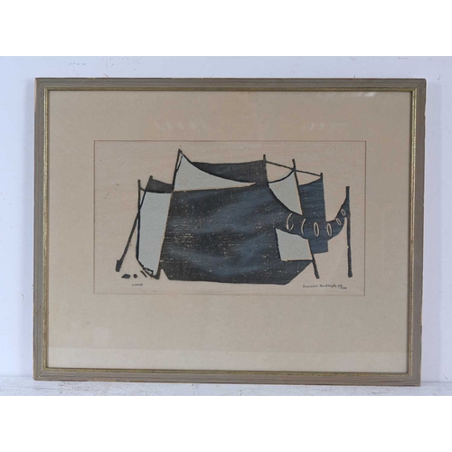 269 - Gustav Arne (Swedish, 1925-2011), abstract form, signed l.l., indistinctly titled l.r., print No.24/... 