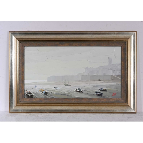 338 - Austin Moseley (British, 1930-2013), Sea Mist, St Ives, signed with initials l.r., titled verso, oil... 