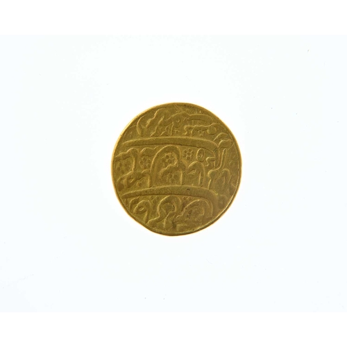 53 - Mohur Moghul Empire, 1728-1866, gold Shah Alam 11 Surat Sultanate