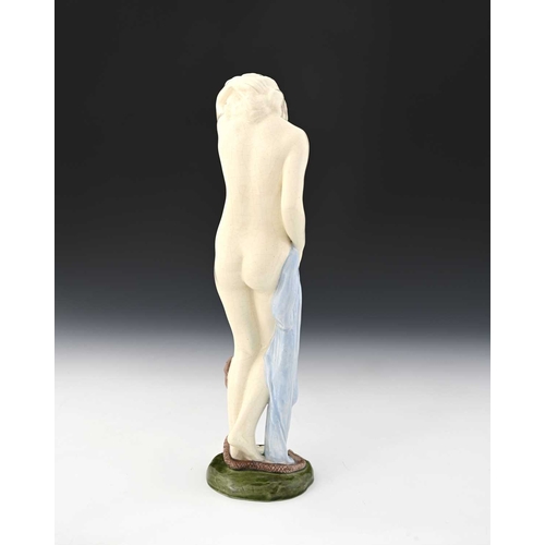 543 - F Seifert for Wiener Kunstkeramische Werkstätte Busch & Ludescher, a Secessionist figure of a nude w... 