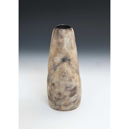 684 - Chris Carter (British, 1945), a thrown and altered Cycladic vase, decorated in a silicon carbide gla... 