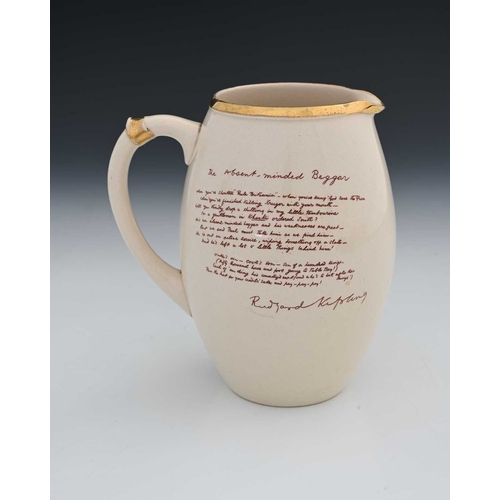 724 - A Macintyre Burslem Boer War Jug, printed 'A Gentleman in Khaki' after R. Caton Woodville, inscripti... 