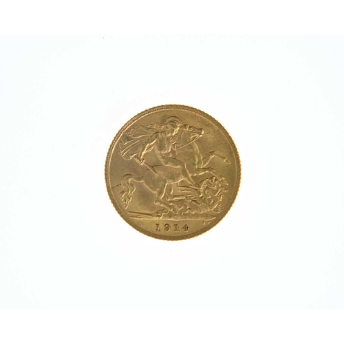 75 - George V, half sovereign, 1914