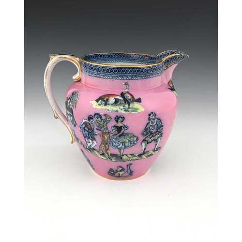 769 - A Commemorative Staffordshire pottery jug, Elsmore and Foster, 1871, inscribed James Redford, Royal ... 