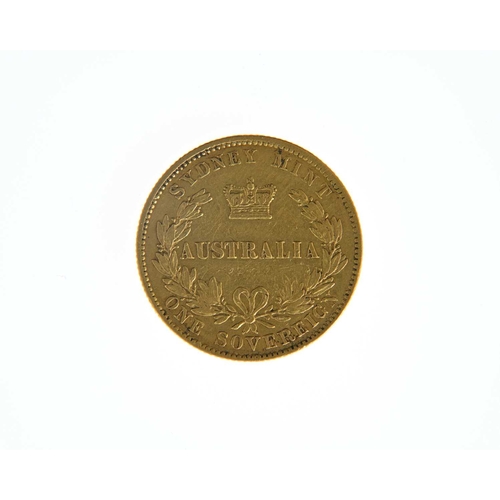 95 - Australia, Victoria, Sovereign, 1870, Sydney Mint