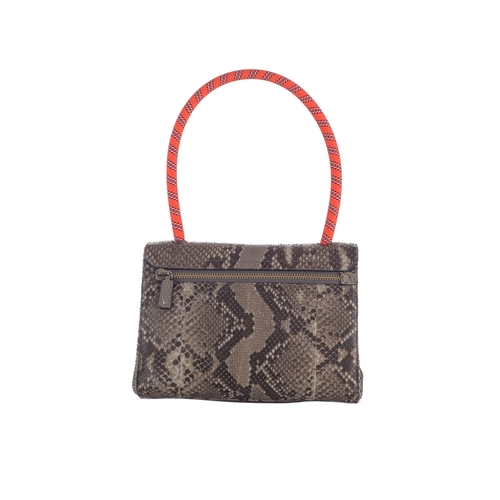 280 - Anya Hindmarch, a natural python skin handbag, featuring an interchangeable shoulder strap, to inclu... 