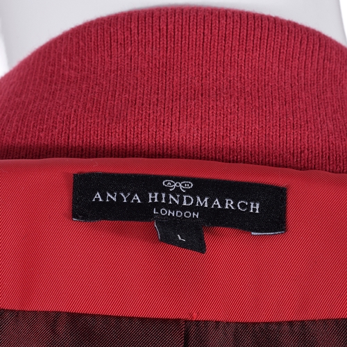 284 - Anya Hindmarch, a knee-length Stop Sign shearling coat, from the maker's AW15 Diversion Collection, ... 