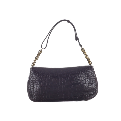 339 - Christian Dior, an ostrich and crocodile Malice handbag, designed with a brown crocodile and ostrich... 