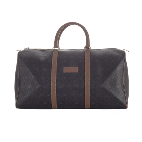 344 - Christian Dior, a vintage honeycomb Boston 55 travel bag, designed with the maker's grey honeycomb l... 