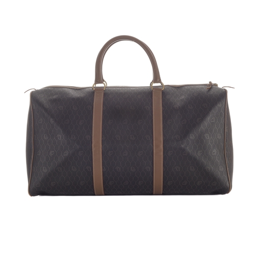 344 - Christian Dior, a vintage honeycomb Boston 55 travel bag, designed with the maker's grey honeycomb l... 