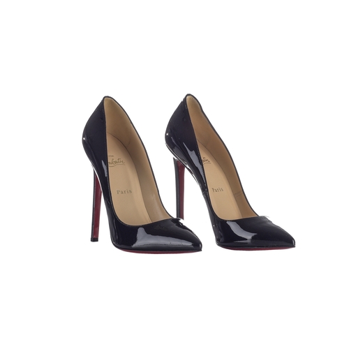 350 - Christian Louboutin, a pair of unworn So Kate 120 stiletto heels, featuring black patent leather upp... 