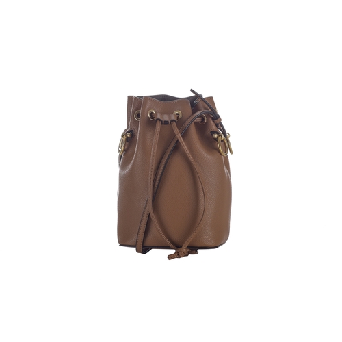 367 - Fendi, a Mini Mon Tresor bucket handbag, featuring a grained tan leather exterior, gold-tone hardwar... 