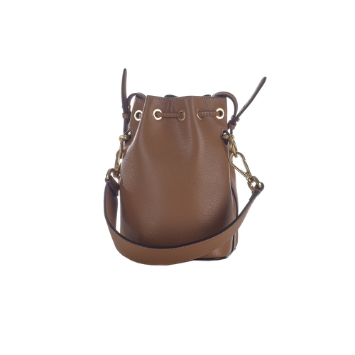 367 - Fendi, a Mini Mon Tresor bucket handbag, featuring a grained tan leather exterior, gold-tone hardwar... 