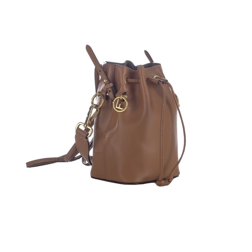 367 - Fendi, a Mini Mon Tresor bucket handbag, featuring a grained tan leather exterior, gold-tone hardwar... 