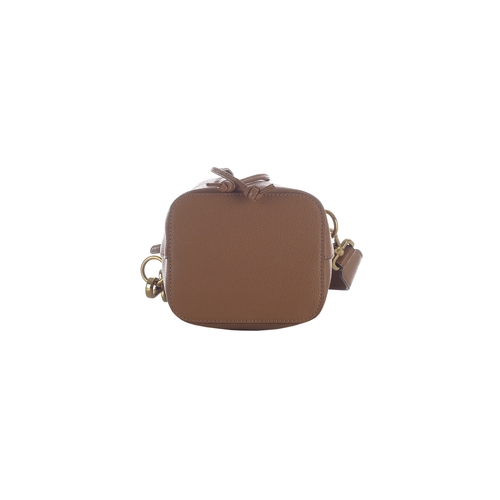 367 - Fendi, a Mini Mon Tresor bucket handbag, featuring a grained tan leather exterior, gold-tone hardwar... 