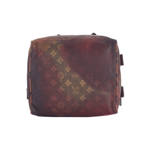 404 - Louis Vuitton x Richard Prince, a limited edition Jokes Mancrazy bag, featuring an acid-washed monog... 