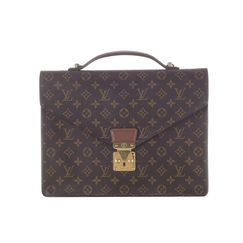 406 - Louis Vuitton, a monogram Porte Documents bandouliere briefcase, designed with the maker's classic m... 