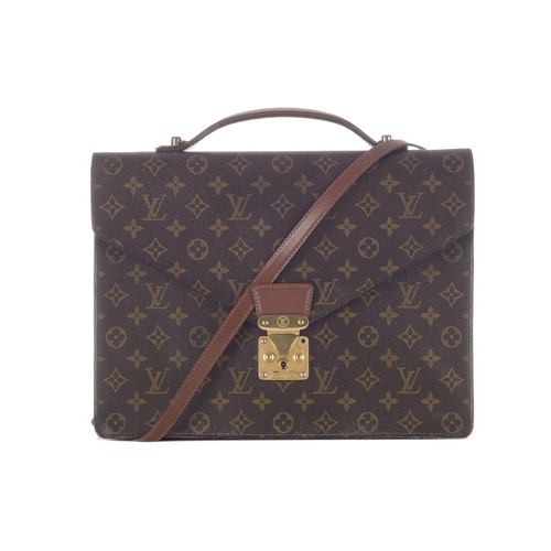 406 - Louis Vuitton, a monogram Porte Documents bandouliere briefcase, designed with the maker's classic m... 